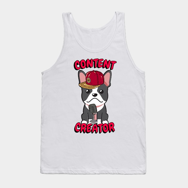 Cute french bulldog is a content creator Tank Top by Pet Station
